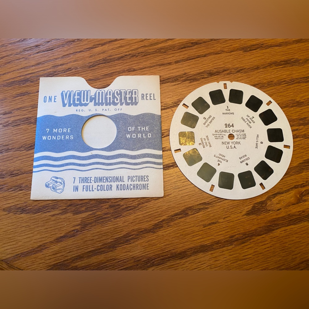 Sawyer’s Vintage Single View-master Reel #264 Ausable Chasm New York, USA